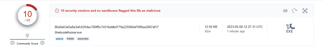 VirusTotal Results 1